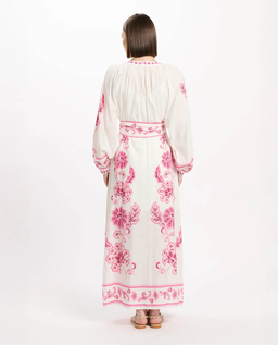 Sukienka maxi z kwiatowym haftem Dana - Image #3