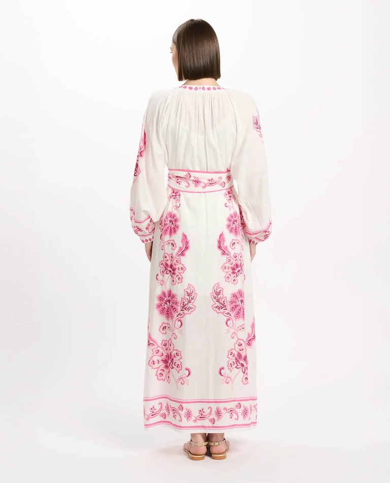 Sukienka maxi z kwiatowym haftem Dana - Image #3