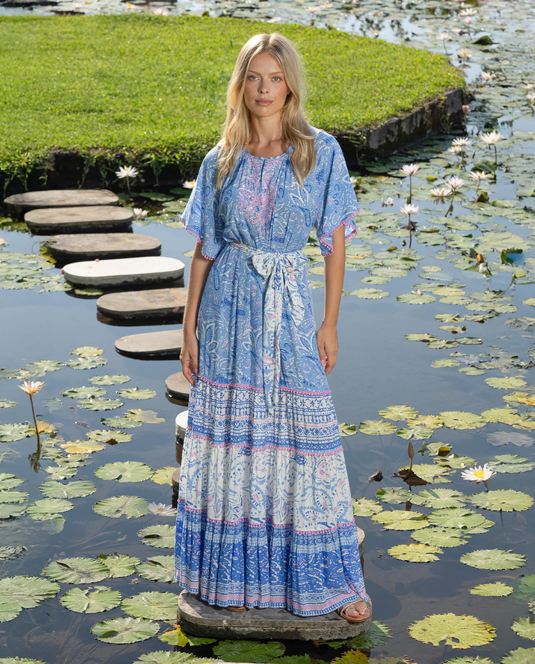 Sukienka maxi w kwiatowy print Kaira - Image #3