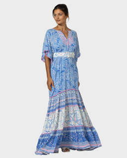 Sukienka maxi w kwiatowy print Kaira - Image #0