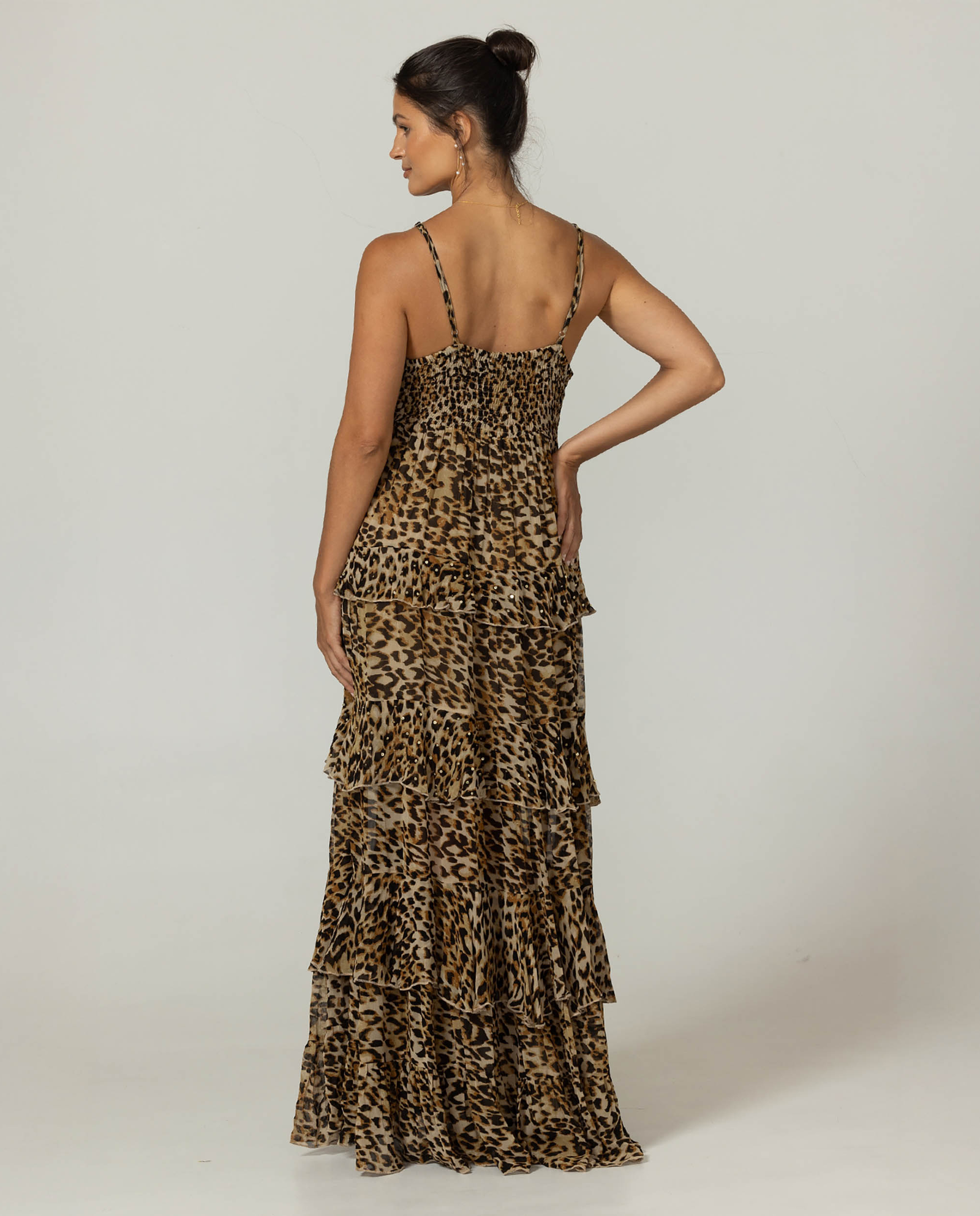 Sukienka maxi w panterkę Kasia - Image #2