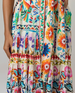 Sukienka maxi w kolorowy print Neela - Image #2
