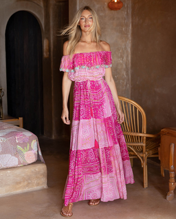 Różowa sukienka maxi Talya - Image #3