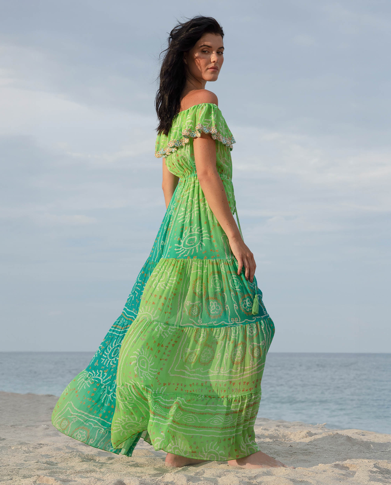 Zielona sukienka maxi Talya - Image #4