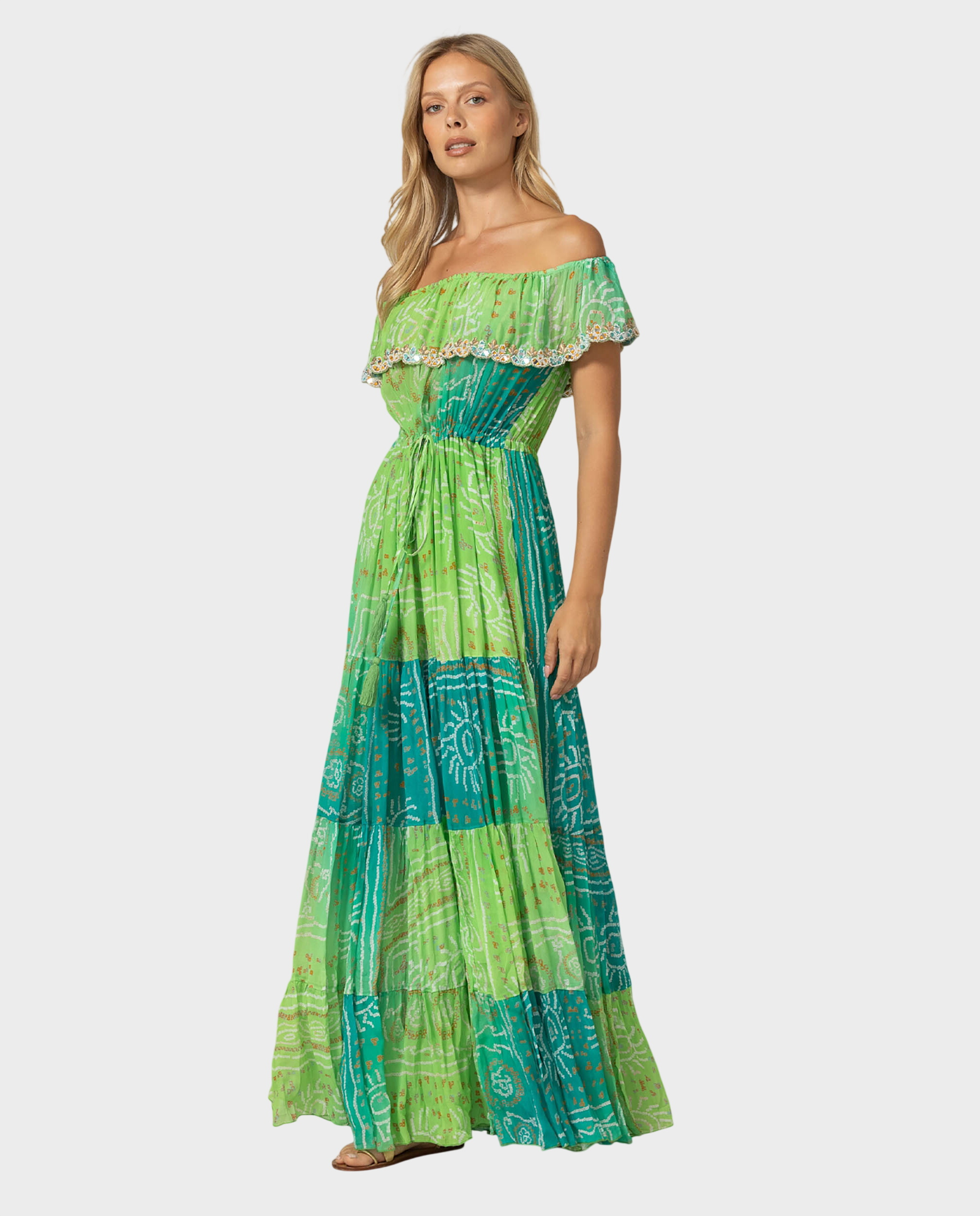 Zielona sukienka maxi Talya - Image #0
