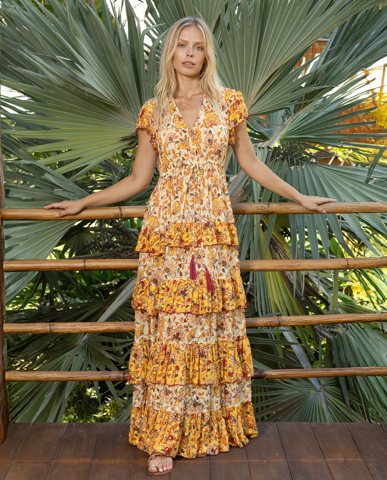 Sukienka maxi z falbanami Raya - Image #3