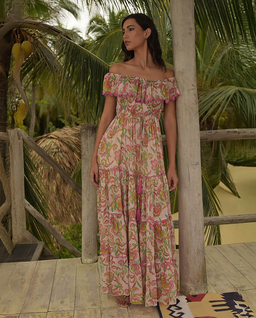 Sukienka maxi z kwiatowym printem Karina - Image #3
