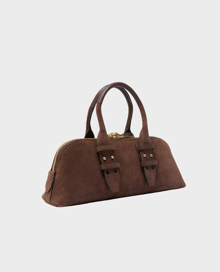 Brązowa torebka Bowling Bag Horizontal - Image #1