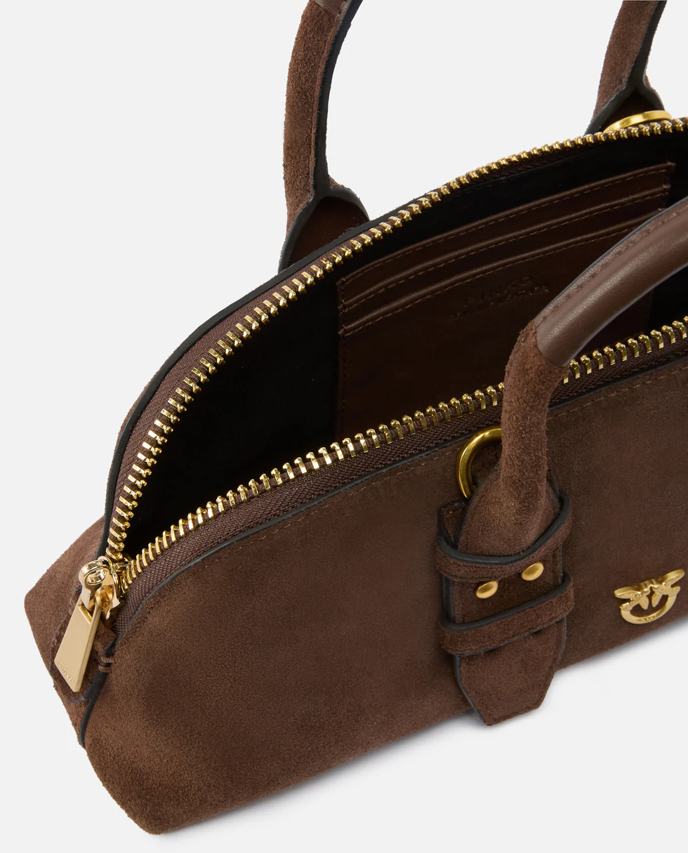 Brązowa torebka Bowling Bag Horizontal - Image #3