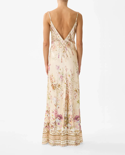 Kremowa sukienka w kwiaty Adorned in Aranjuez - Image #2
