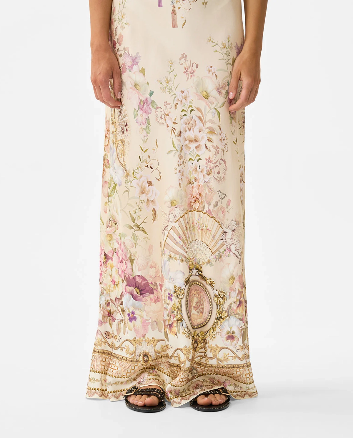 Kremowa sukienka w kwiaty Adorned in Aranjuez - Image #5