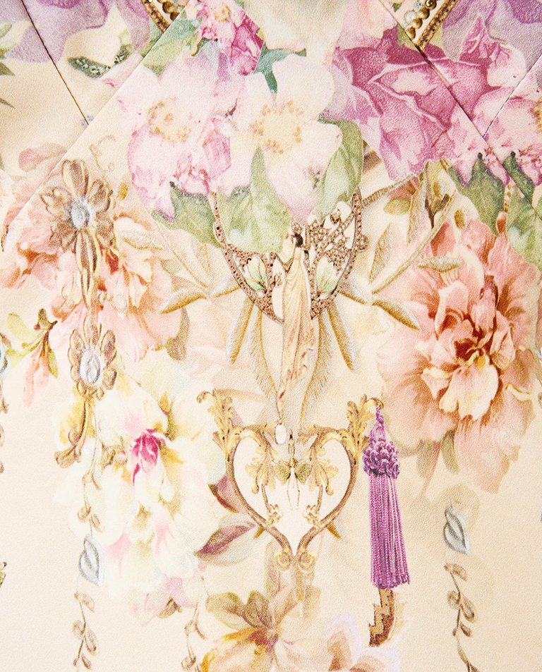 Kremowa sukienka w kwiaty Adorned in Aranjuez - Image #6