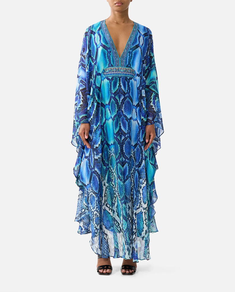 Niebieska sukienka The Sapphire Serpent