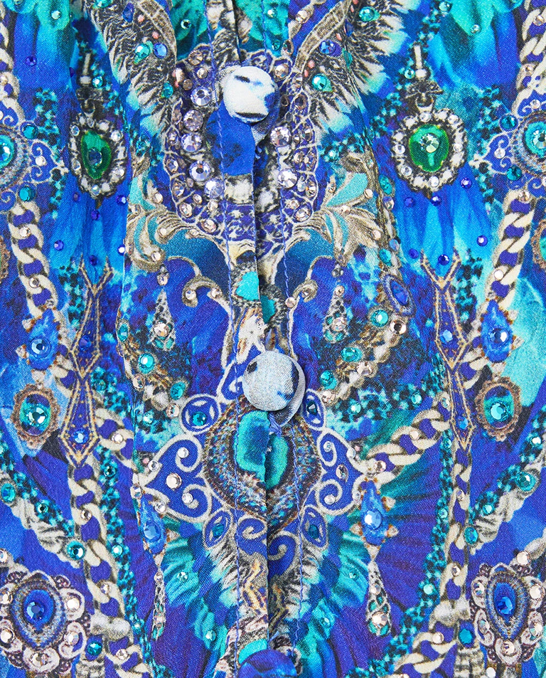 Niebieska sukienka mini The Sapphire Serpent - Image #4