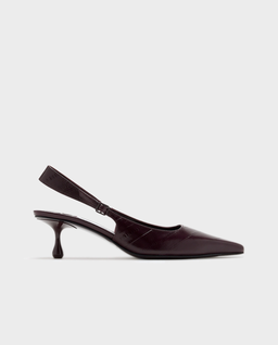Burgundowe czółenka Amel 50 - Image #0