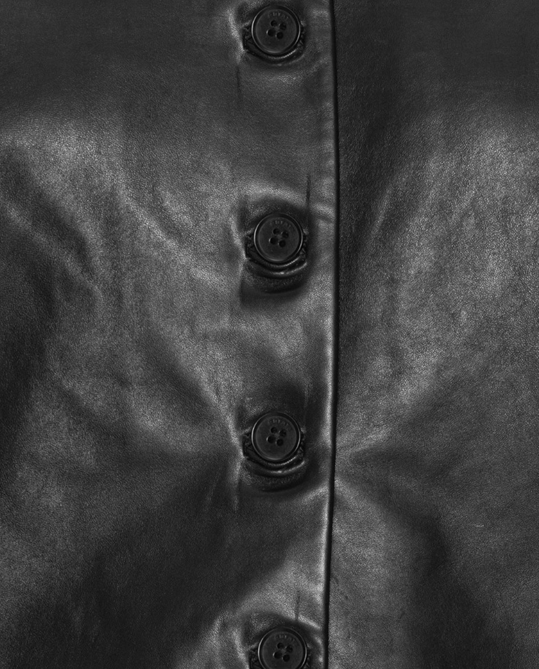 Czarna skórzana kurtka - Image #4