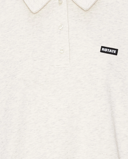 Bawełniana bluza z kołnierzykiem polo - Image #6