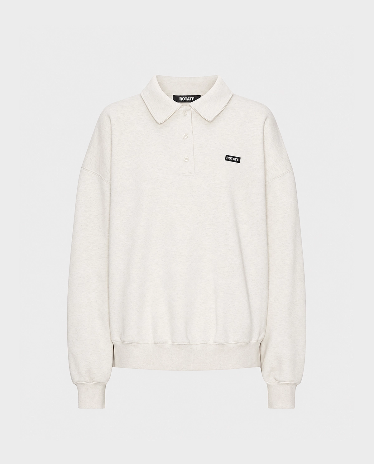 Bawełniana bluza z kołnierzykiem polo - Image #0