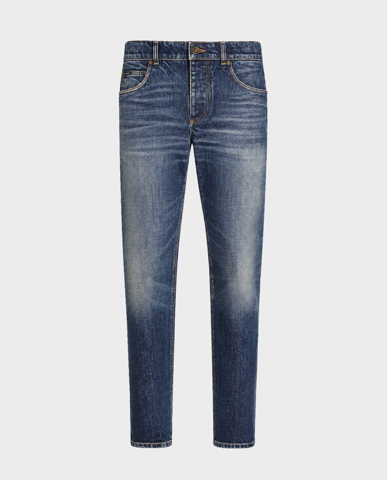 Granatowe jeansy Regular Fit