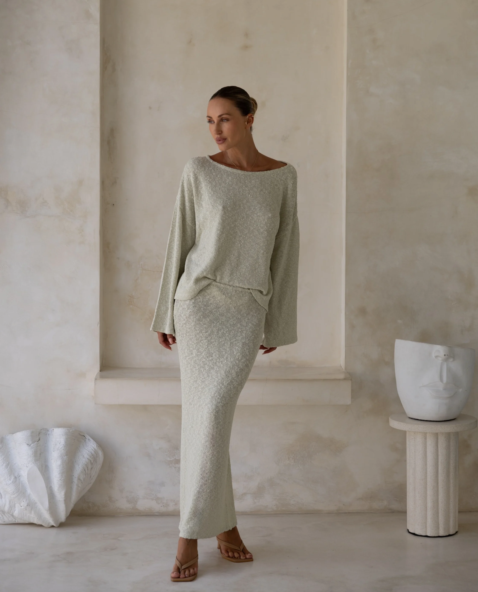 Dzianinowa spódnica Zaya Linen - Image #2