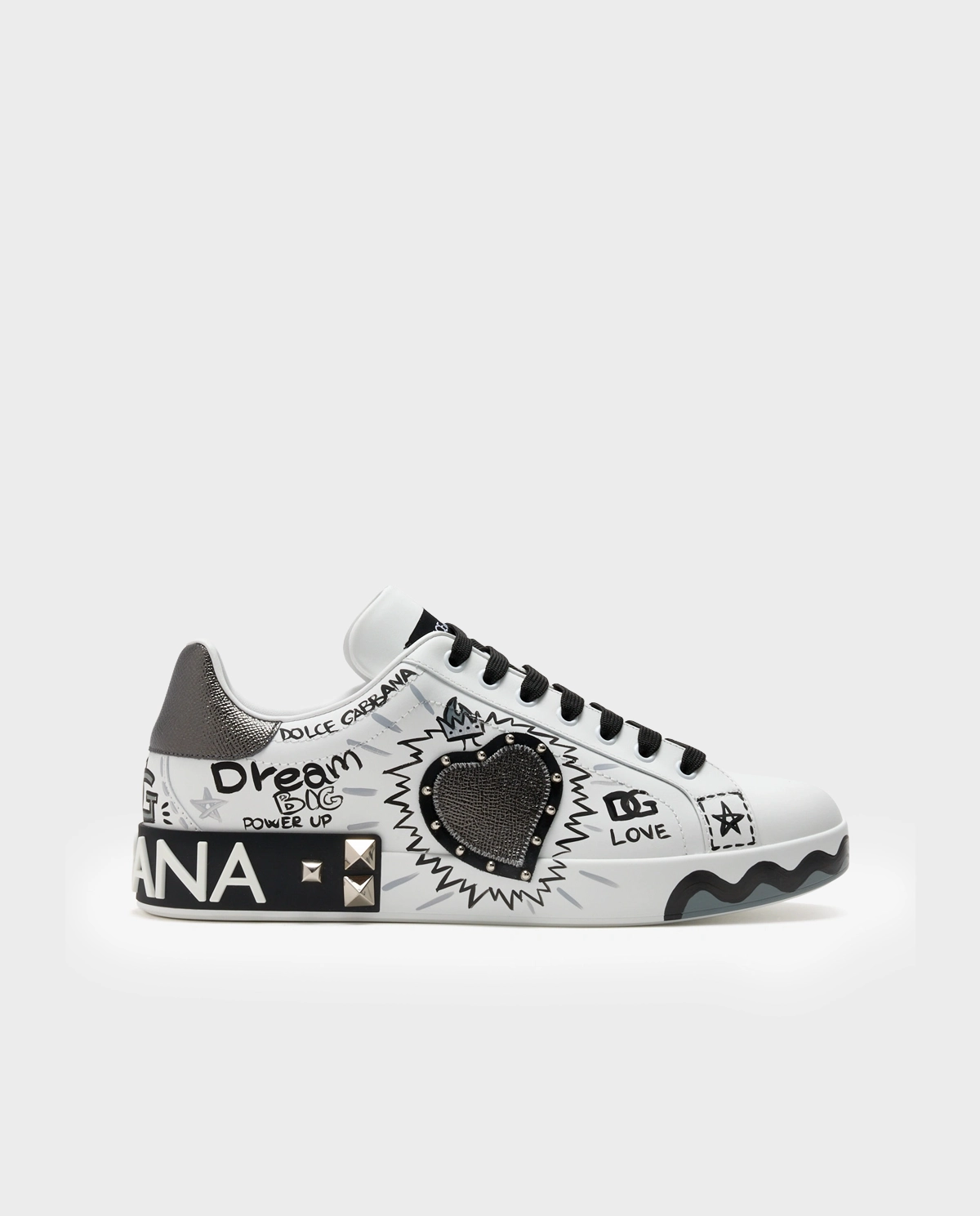 Białe skórzane sneakersy Portofino - Image #0