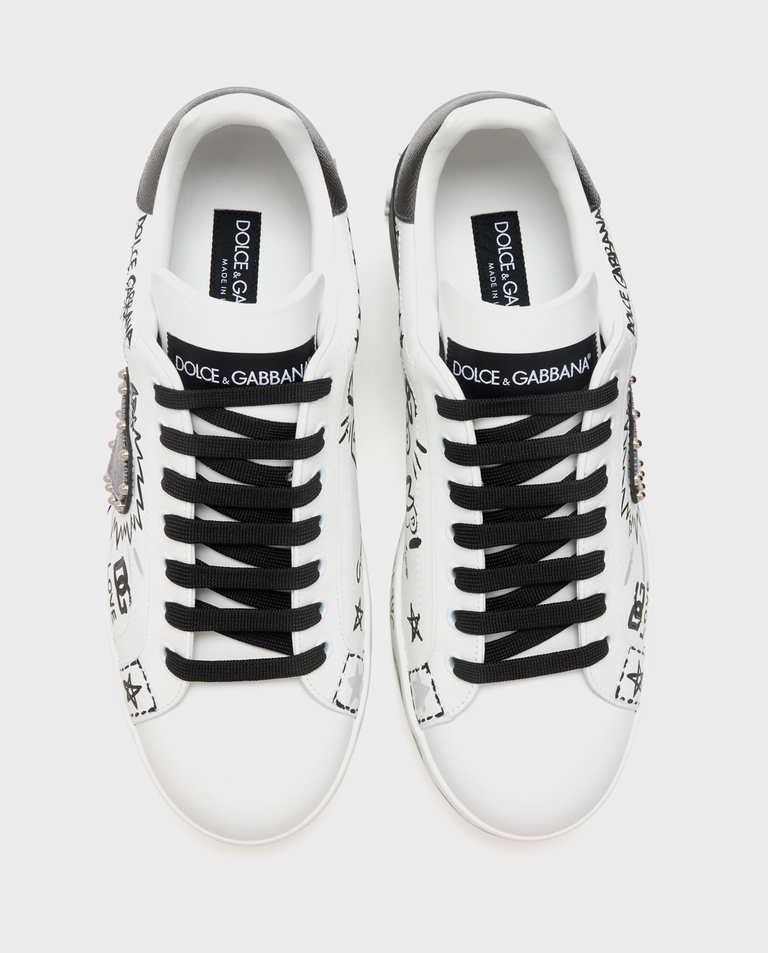 Białe skórzane sneakersy Portofino - Image #2