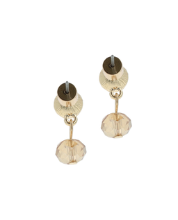 Klasyczne złote kolczyki z kryształkami - Image #3
