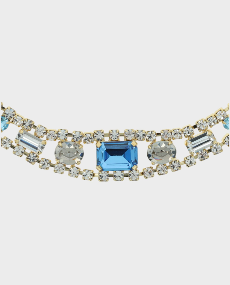 Bransoletka z niebieskimi kryształami Blue Satin