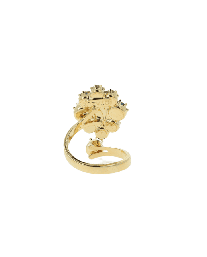 Pierścionek z zielonymi kryształami Dahlia Ignite - Image #3