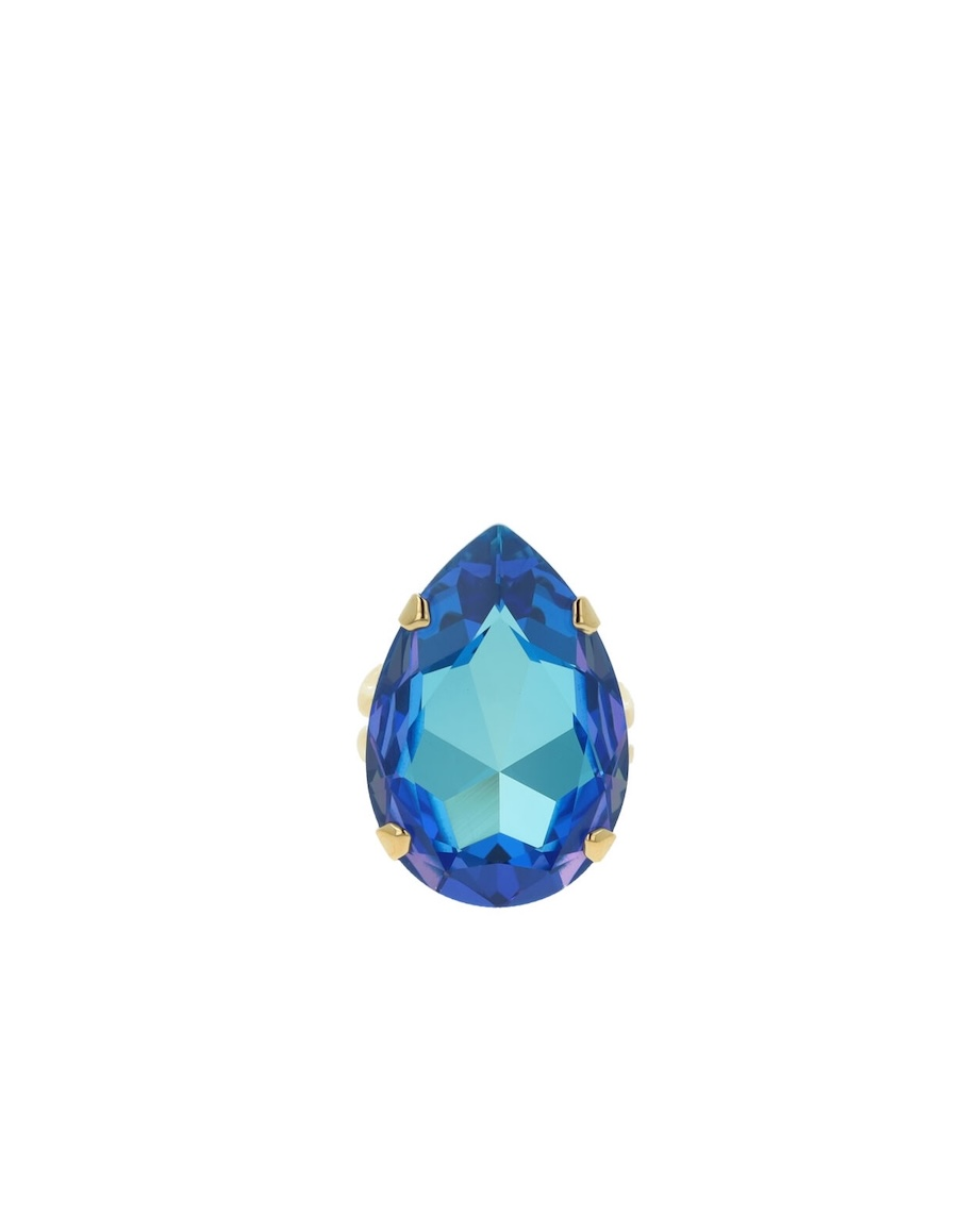 Pierścionek z niebieskim kryształem La Reina - Image #1