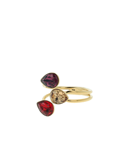 Klasyczny pierścionek z kryształami Amethyst - Image #1