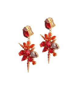 Klipsy z kryształami Precious Coral - Image #2
