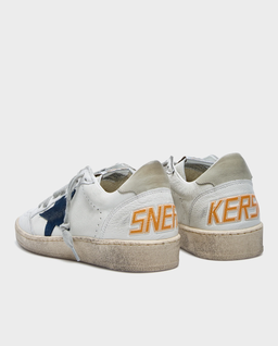 Białe skórzane sneakersy Ball Star - Image #3