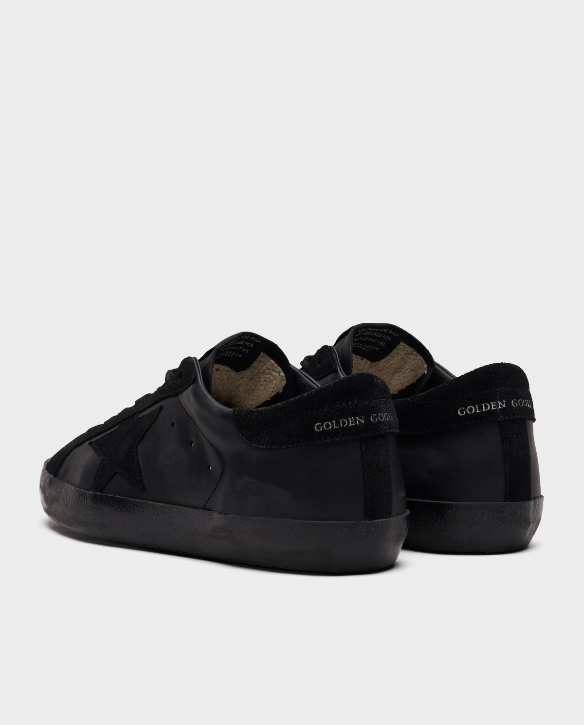 Czarne skórzane sneakersy Ball Star - Image #3