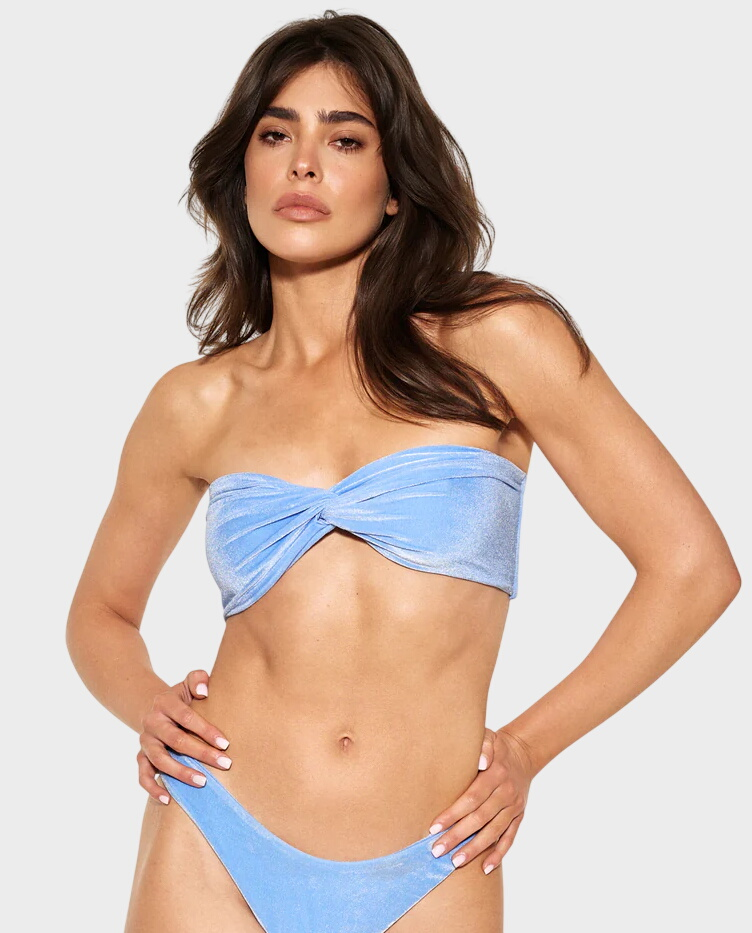 Top od bikini Bonbon Velvet Blue - Image #0