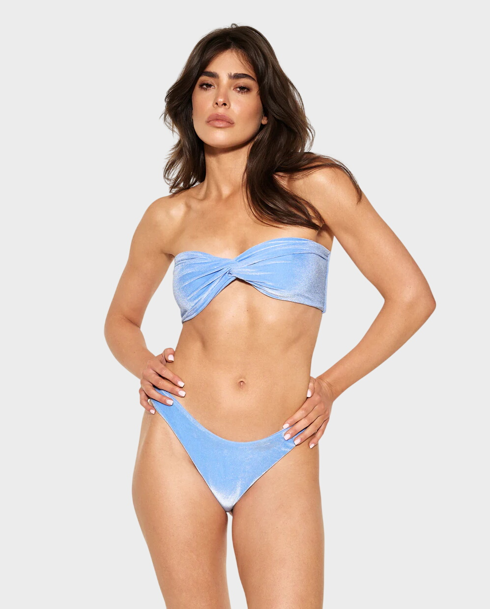 Dół od bikini Brazilian Velvet Blue - Image #1