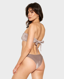 Dół od bikini Brazilian Velvet Silver - Image #1