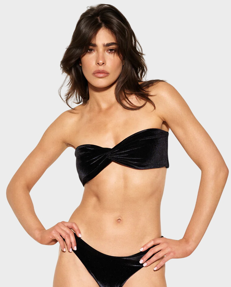 Top od bikini Bonbon Velvet Black