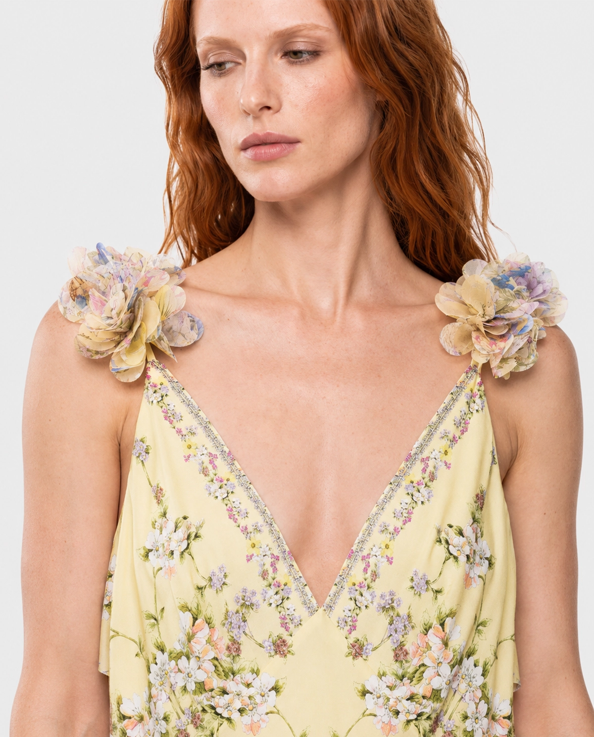 Jedwabna sukienka w kwiaty Darling Buds - Image #3