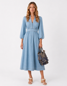 Jeansowa sukienka Wanderlust midi - Image #1