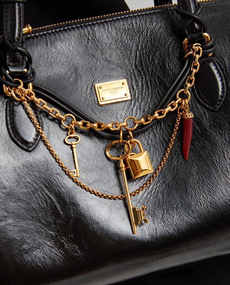 Czarna skórzana torba Vittoria Medium - Image #6