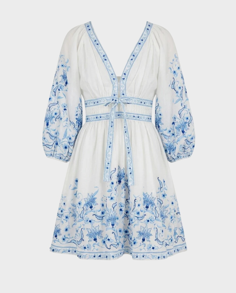 Biała sukienka w stylu boho Alenica - Image #4