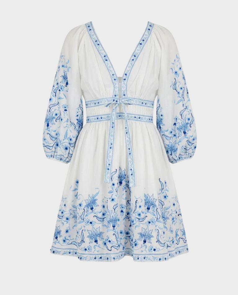 Biała sukienka w stylu boho Alenica - Image #4