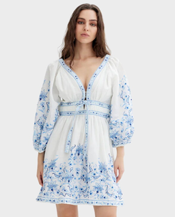 Biała sukienka w stylu boho Alenica - Image #0