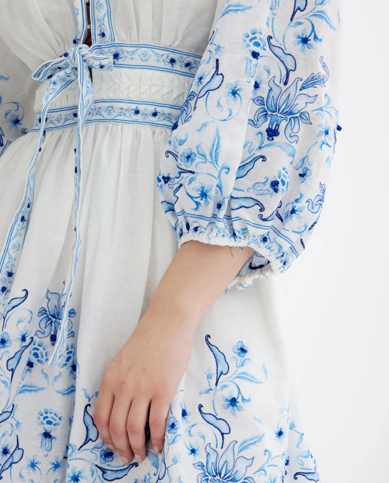 Biała sukienka w stylu boho Alenica - Image #3