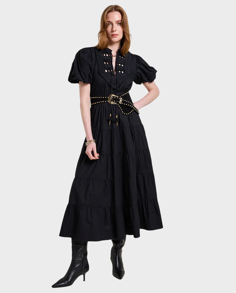 Czarna sukienka w stylu boho Ethereal