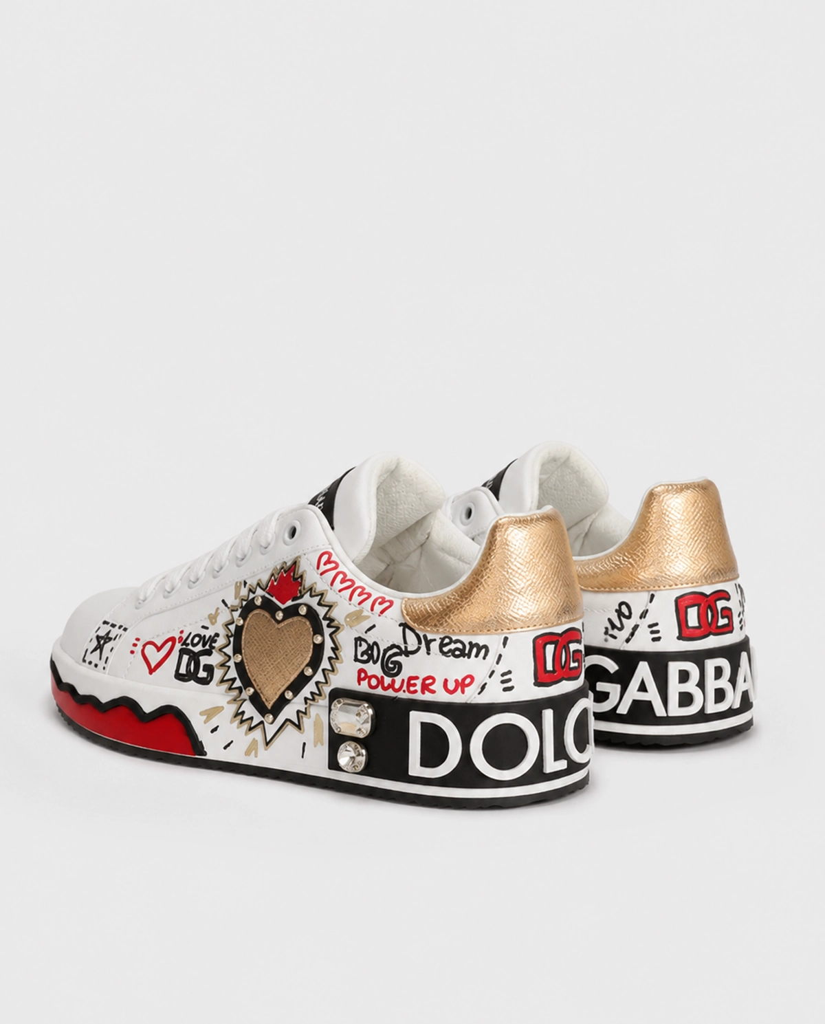 Białe skórzane sneakersy Portofino - Image #2