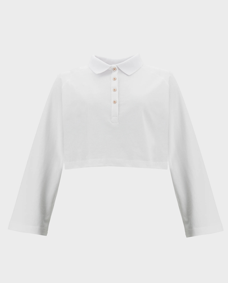 Biała bluzka typu crop top