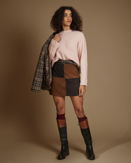 Różowy sweter z rozszerzanymi rękawami - Image #4
