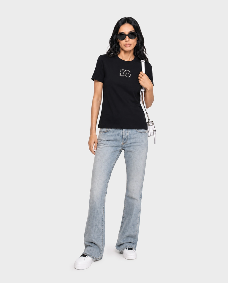 Czarny t-shirt z logo - Image #2